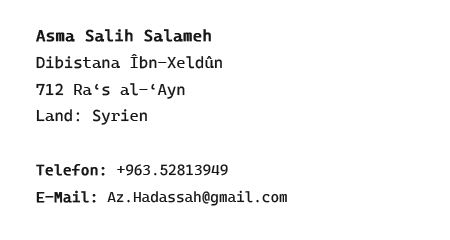Adresse Impressum